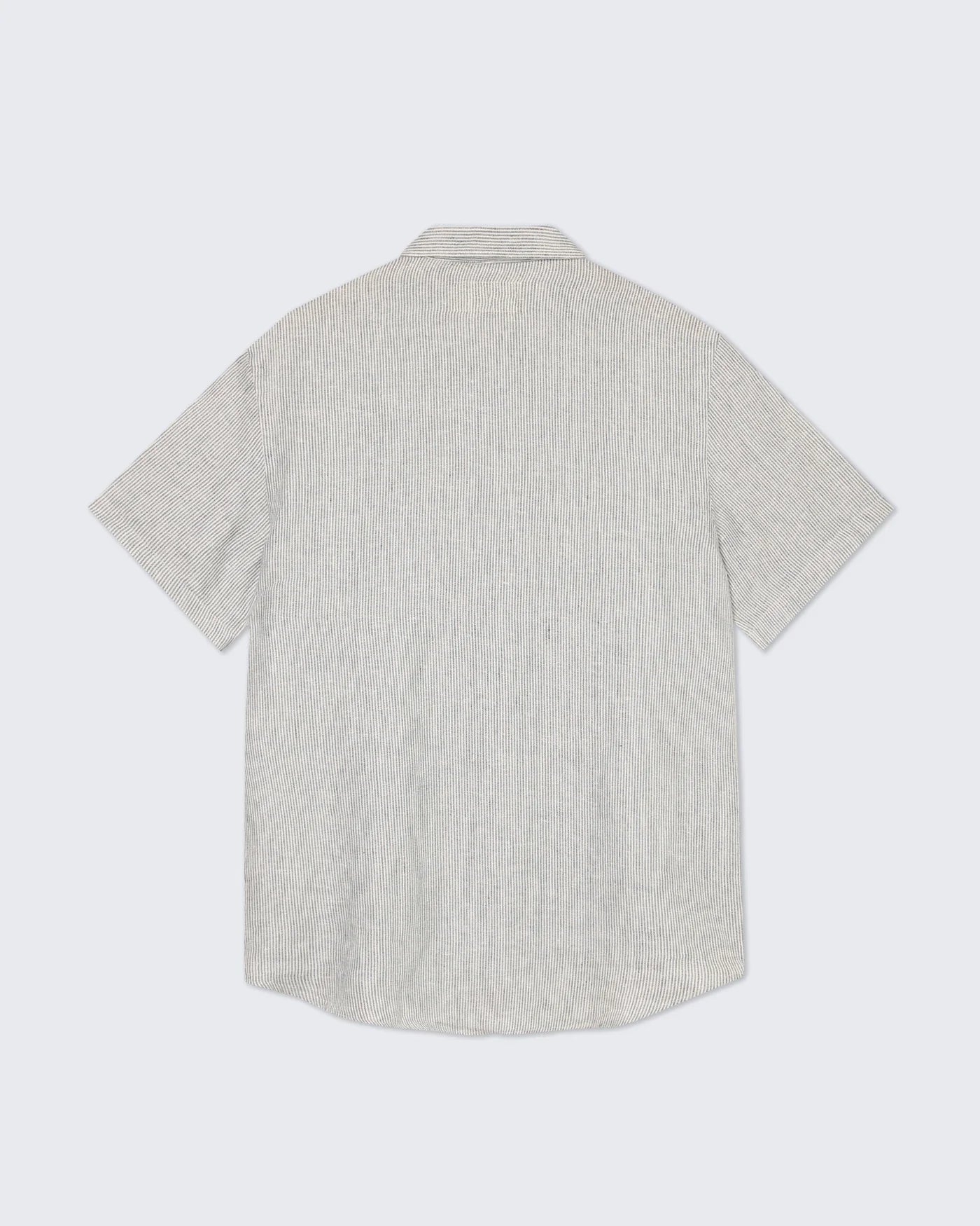 Silveira Panama Shirt, Green Stripes, Linen