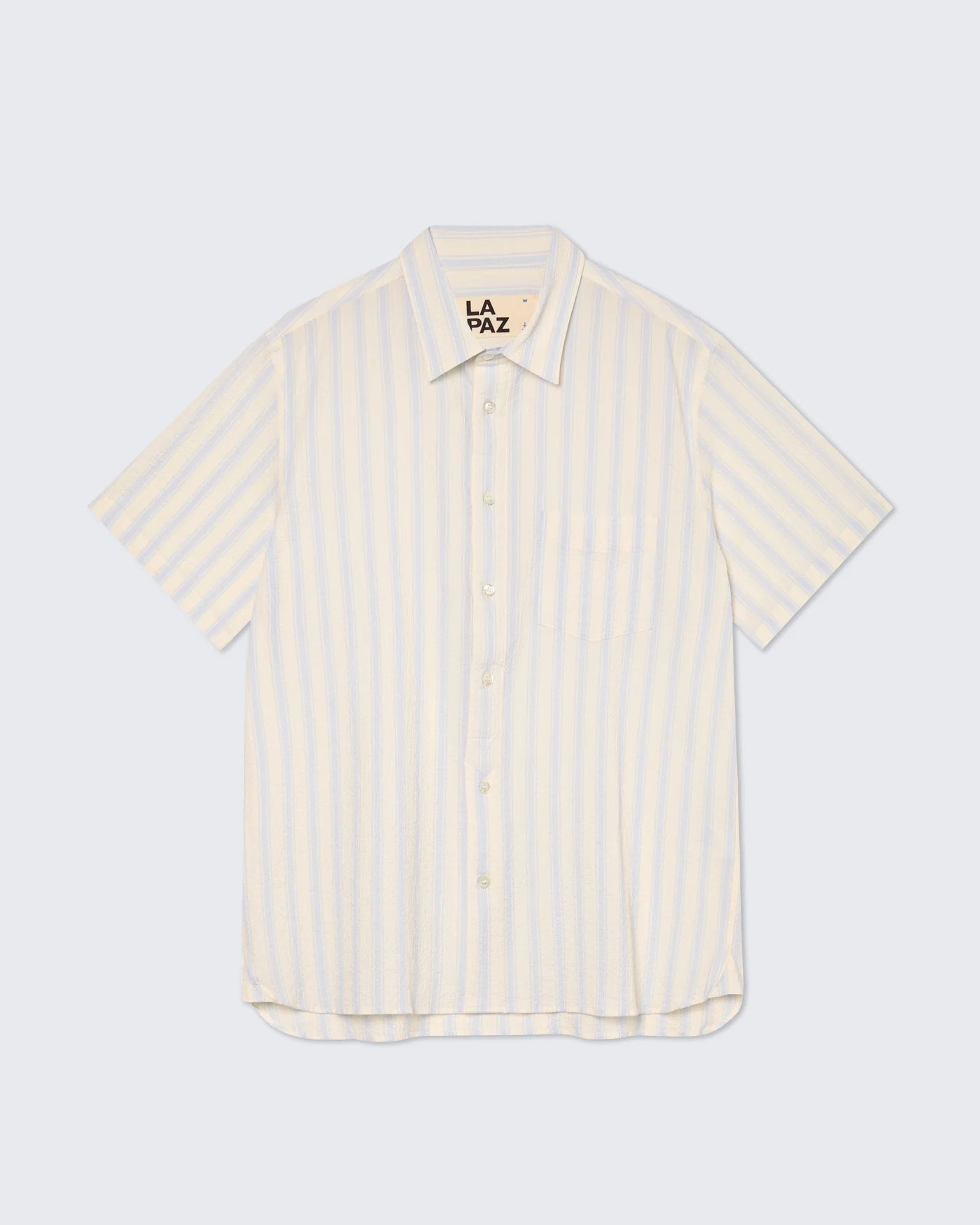 Alegre Shirt, Pale Blue Stripes