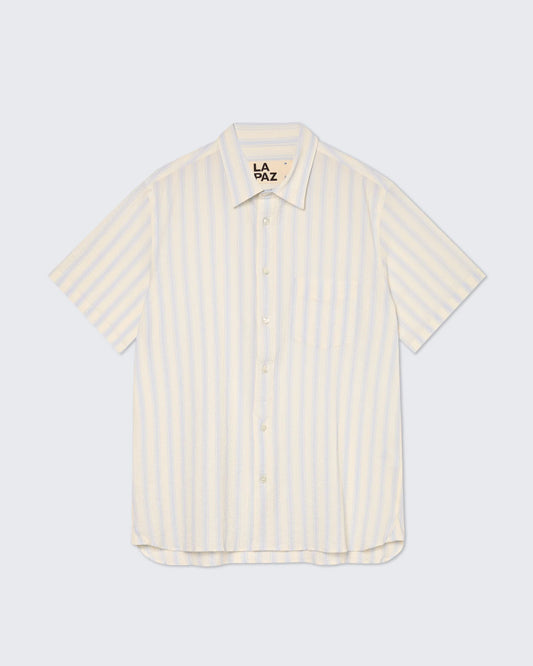 Alegre Shirt, Pale Blue Stripes
