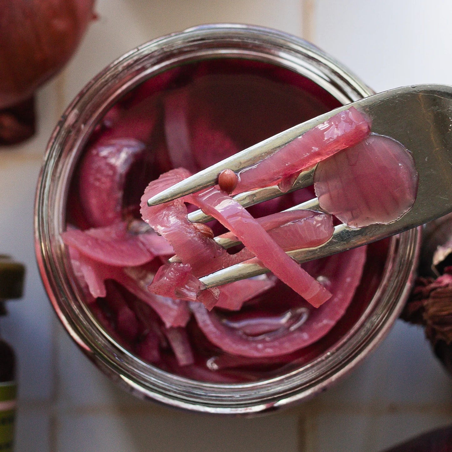 NEW!! Sumac Sliced Pickled Onions - Wild Pink Tang