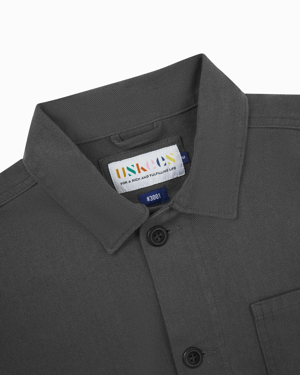 3001 Drill Overshirt - charcoal