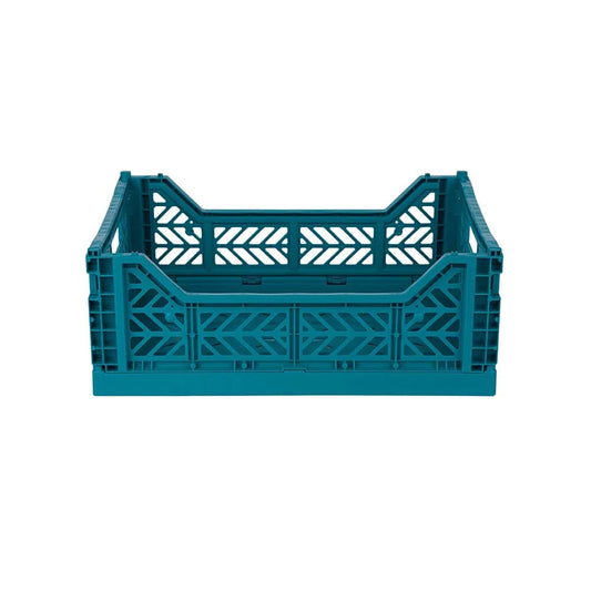 Midi Foldable Crate - Peacock Green