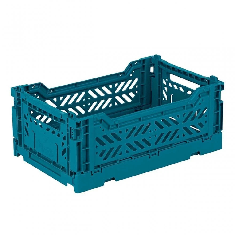 Mini Foldable Crate - Peacock Green