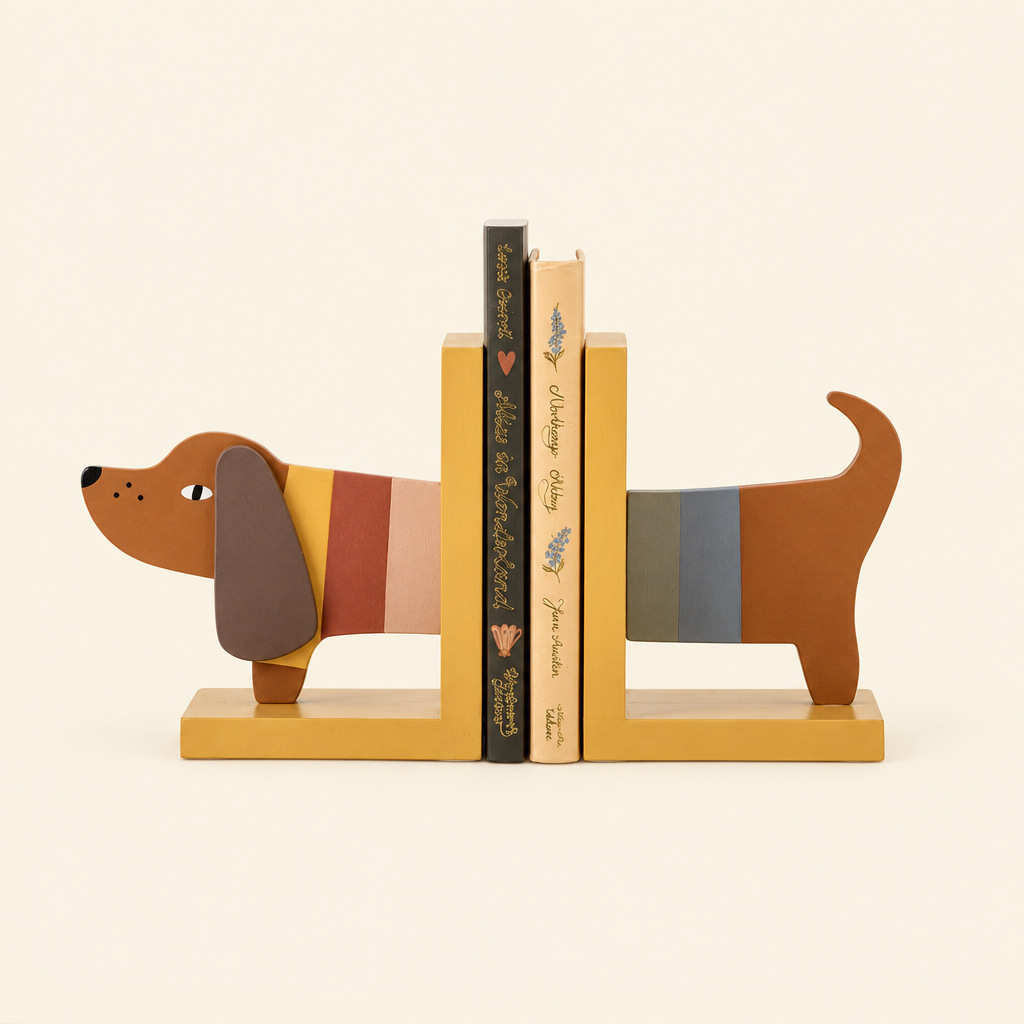 Charlie Bookend, Yellow, FSC®100%, MDF