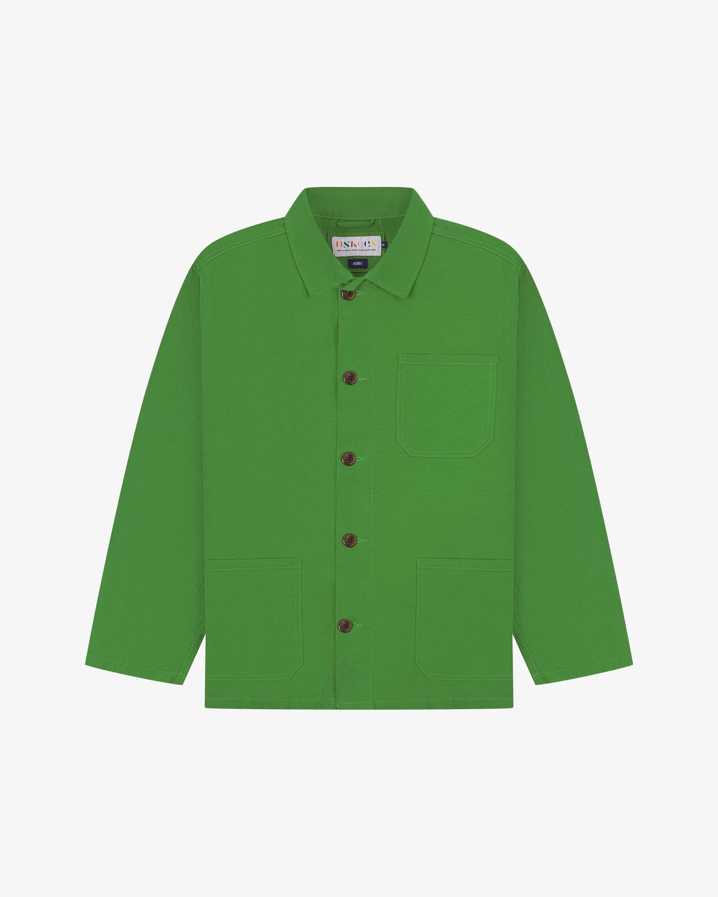 3001 buttoned overshirt - tropical green