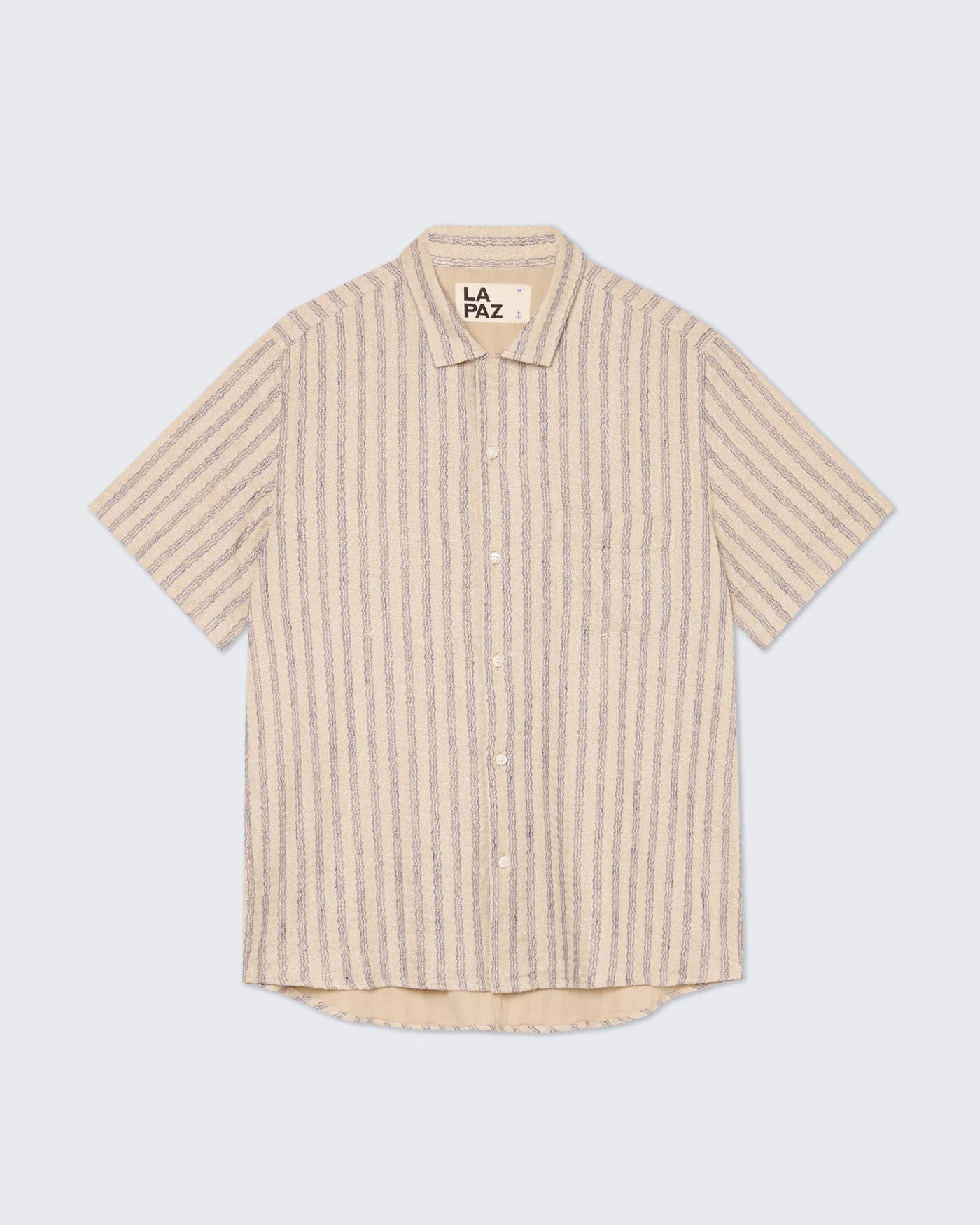 Silveira Shirt, Pale Blue Stripes