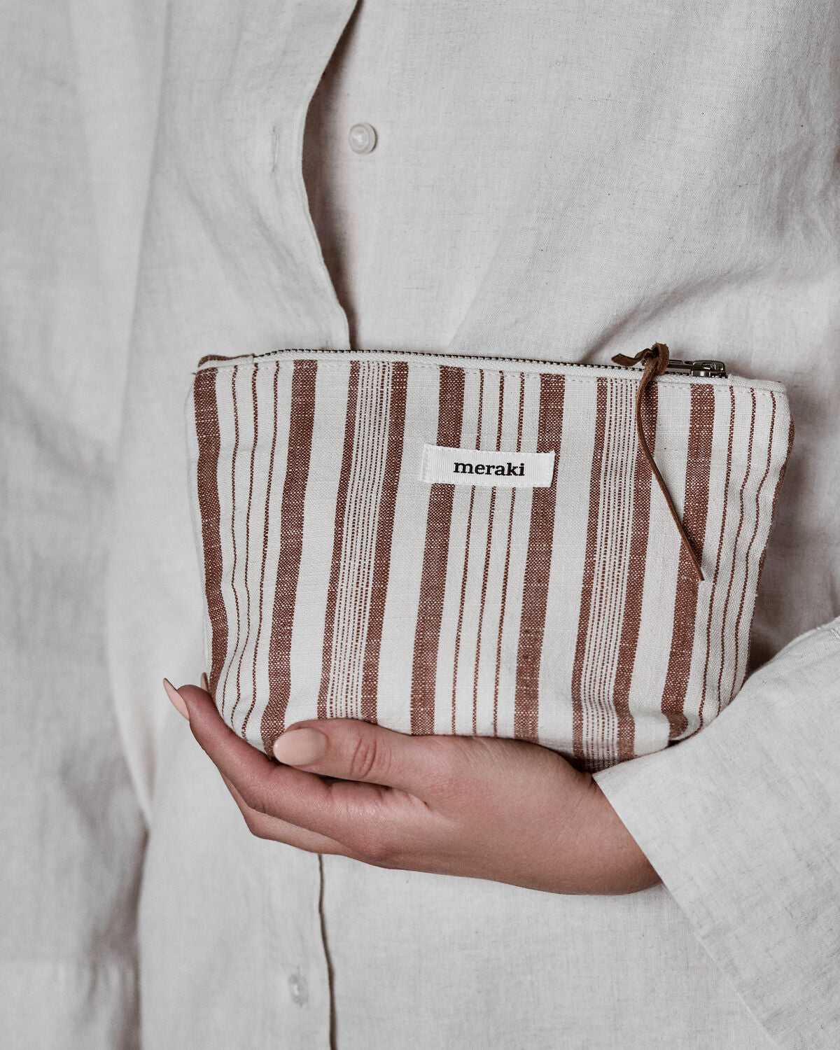 Makeup Pouch, Terracotta