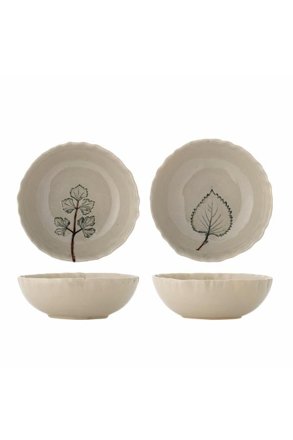 Aubrin Bowls, Set of 2, Nature, Stoneware