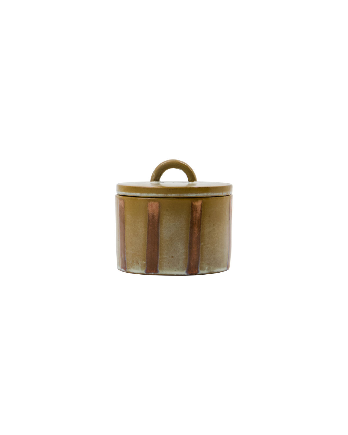 Storage Pots, Set of 2, Black, Brown & Sand