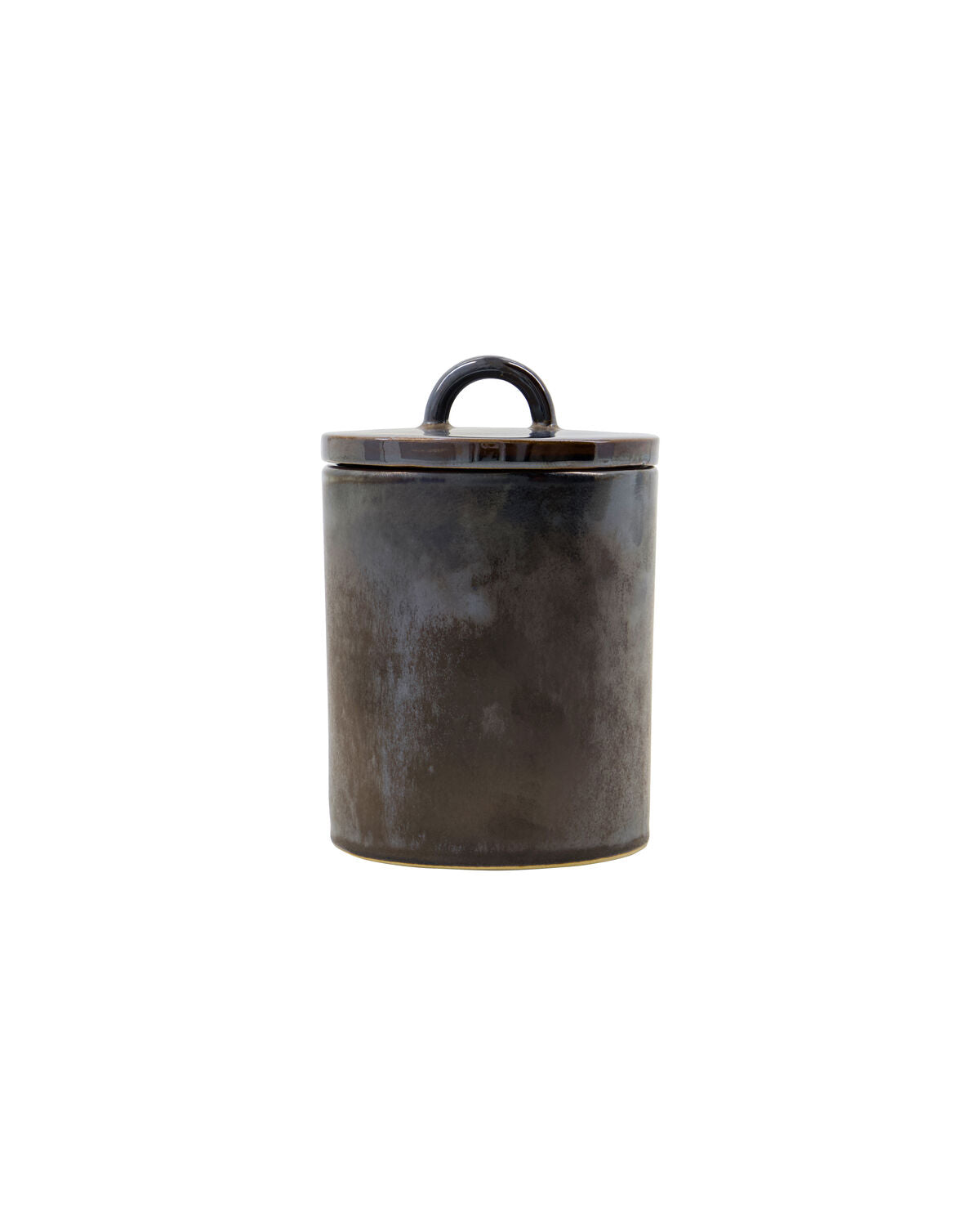Storage Pots, Set of 2, Black, Brown & Sand