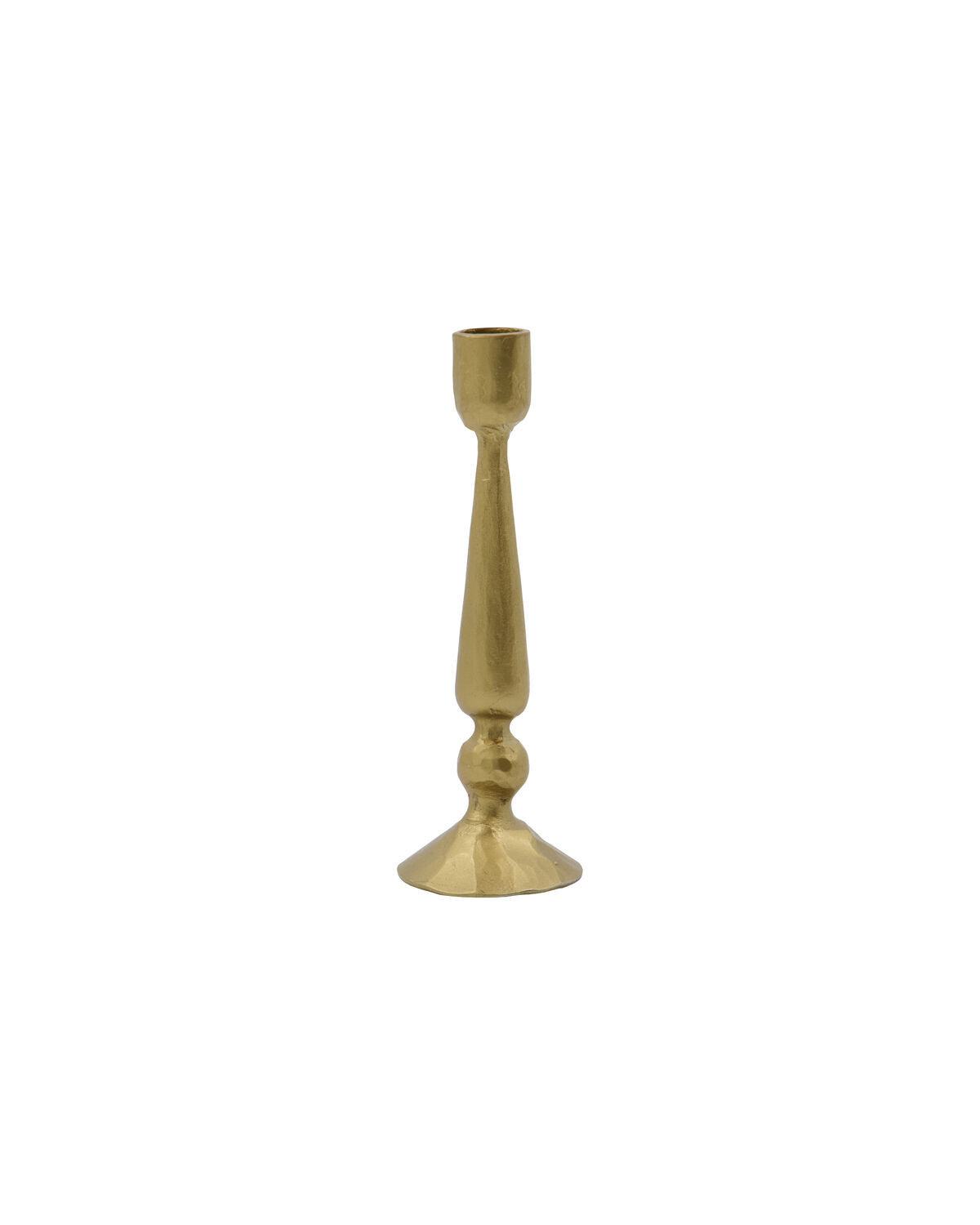 Candle holders, Set of 3, Castle, Antique Brass