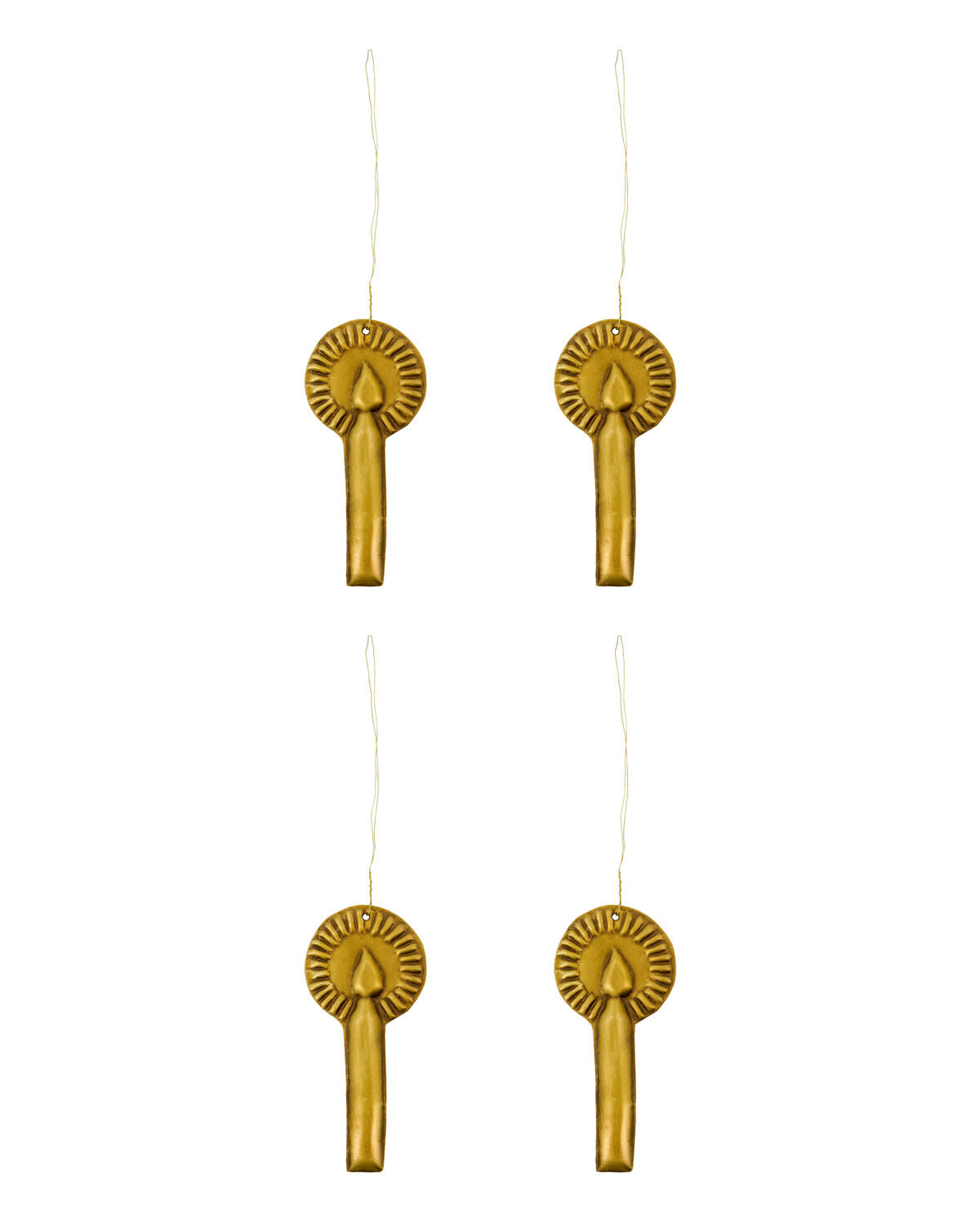 Christmas Ornament, Glory, Antique Brass
