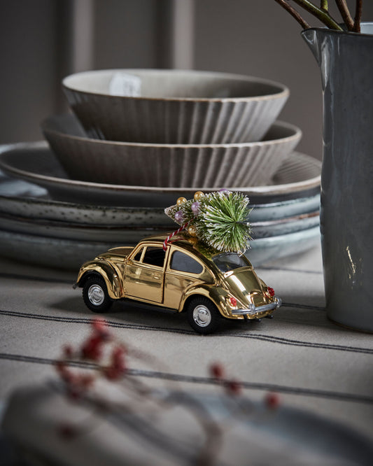 Decoration, Xmas Car, Golden