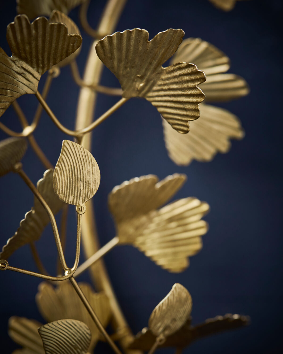 Wreath, Twigs, Brass Finish