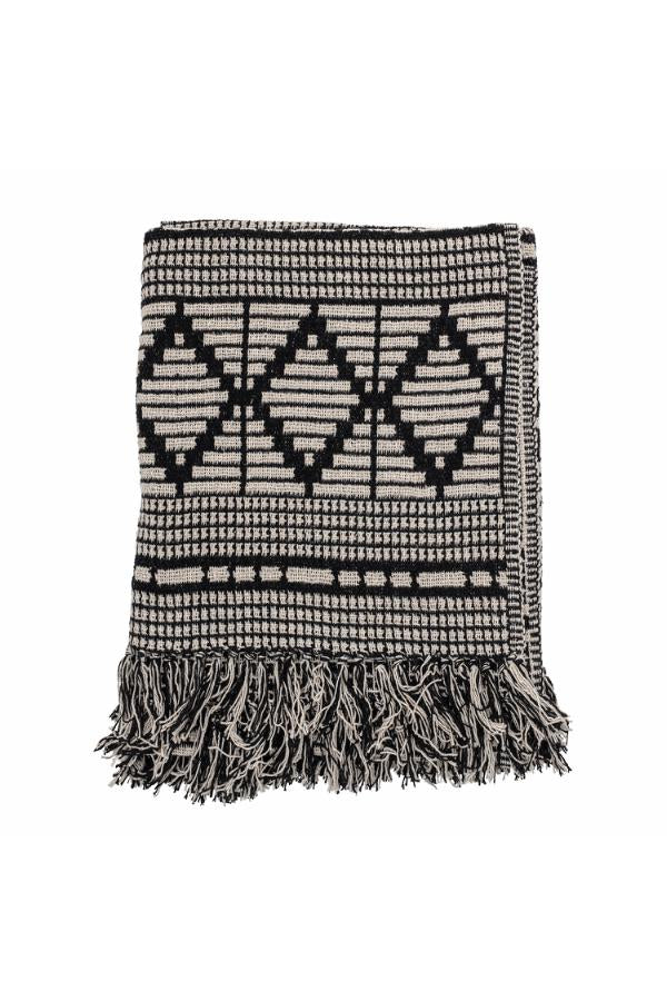 Gutte Throw, Black, Recycled Fibres