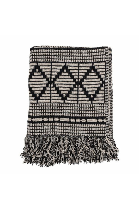 Gutte Throw, Black, Recycled Fibres