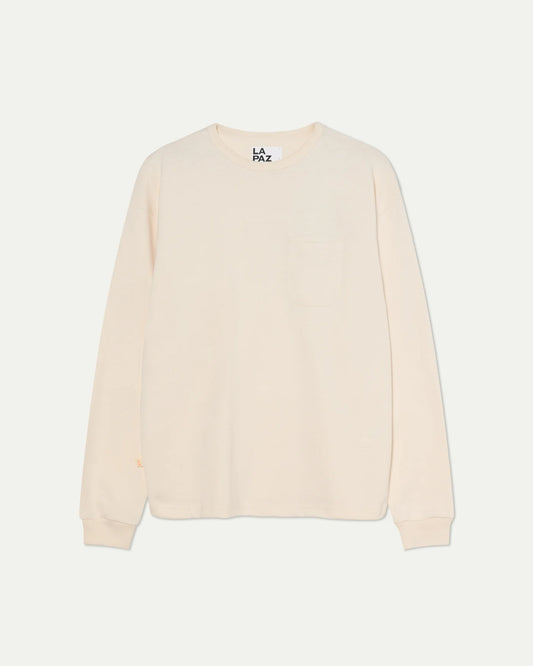DUARTE, Long-sleeve Pocket T-Shirt, Off-White