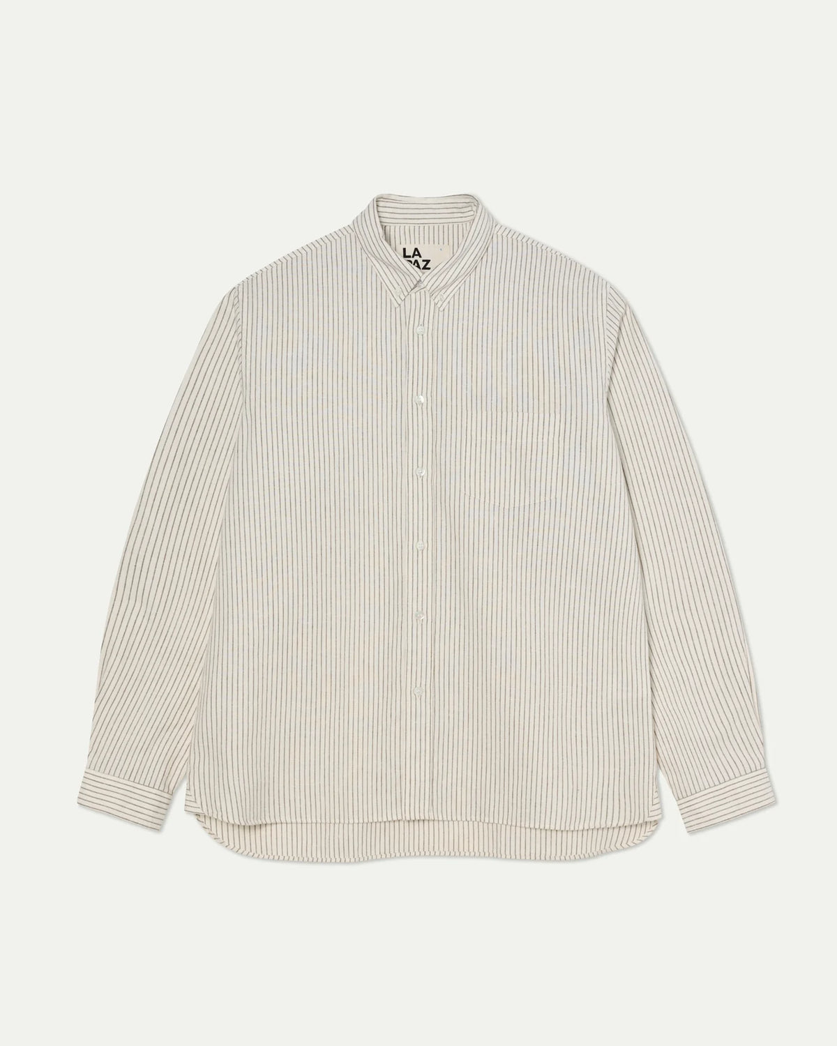 Branco Button Down Shirt Balsam Green Stripes