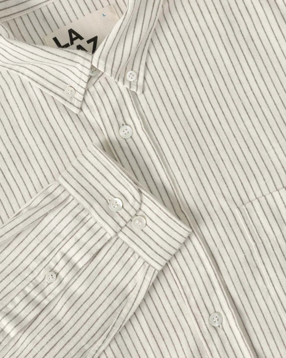 Branco Button Down Shirt Balsam Green Stripes