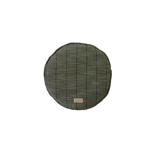 Kyoto outdoor round cushion, olive