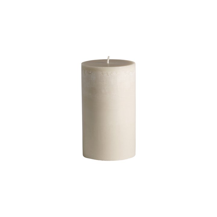 Pillar candle, Sand, 15cm