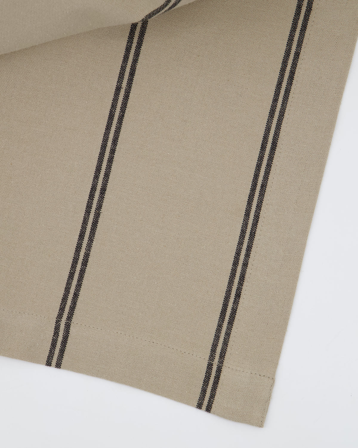 Stalgia Striped Taupe Cotton Tablecloth