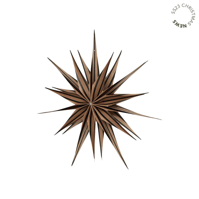 Toppu Christmas Star MEDIUM, black/brown