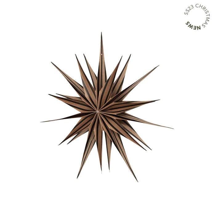 Toppu Christmas Star LARGE, black/brown