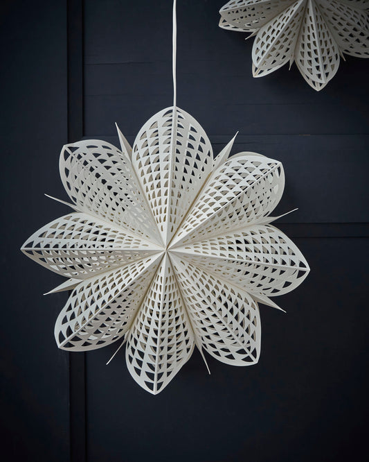 White star decoration, 45cm