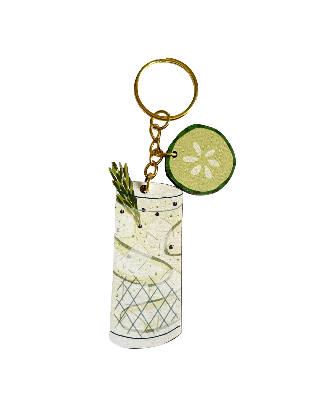 Gin & Tonic Charm Keychain