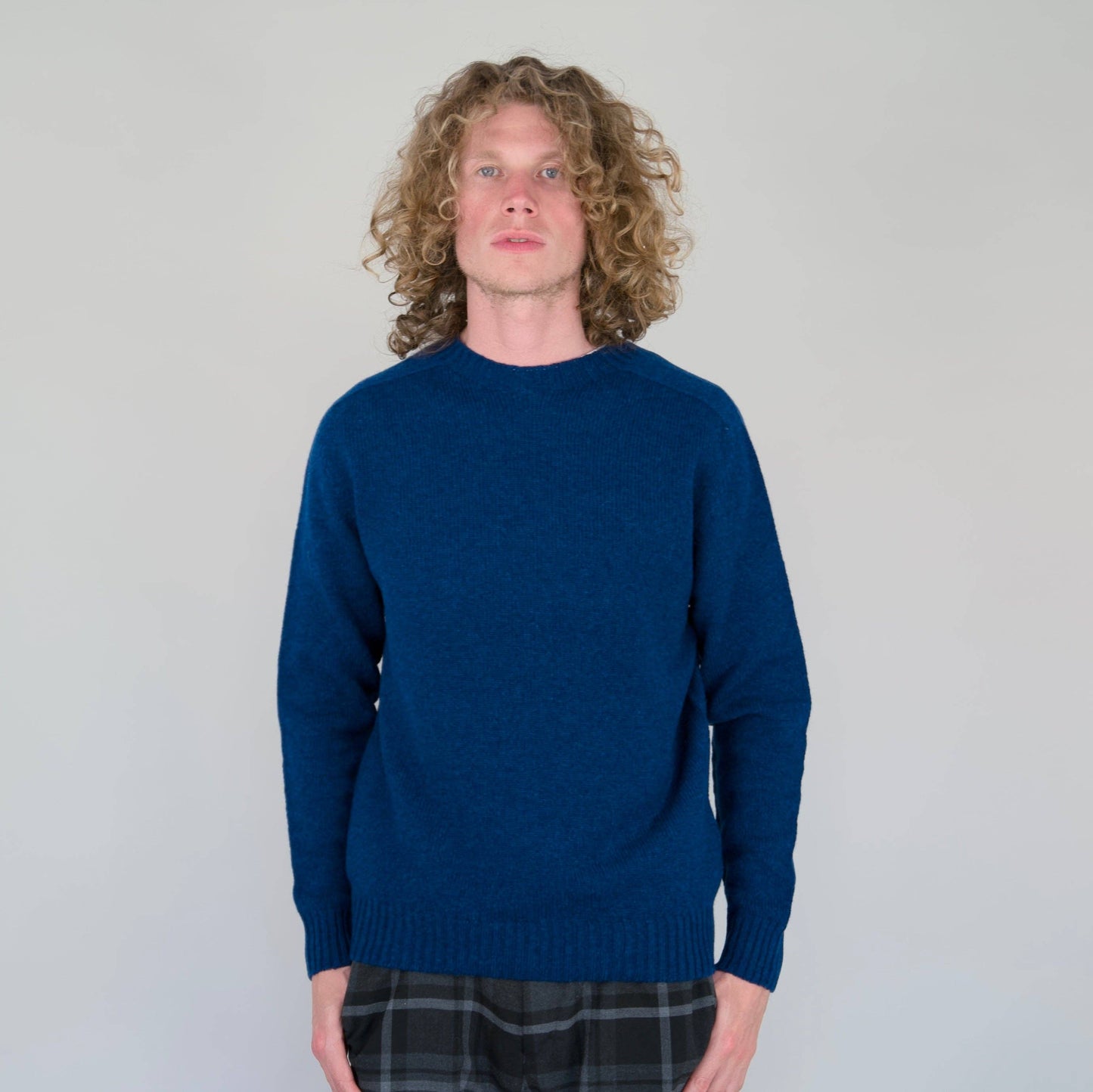 Origin Knitwear - Geelong - Seamless Crew - Light Navy