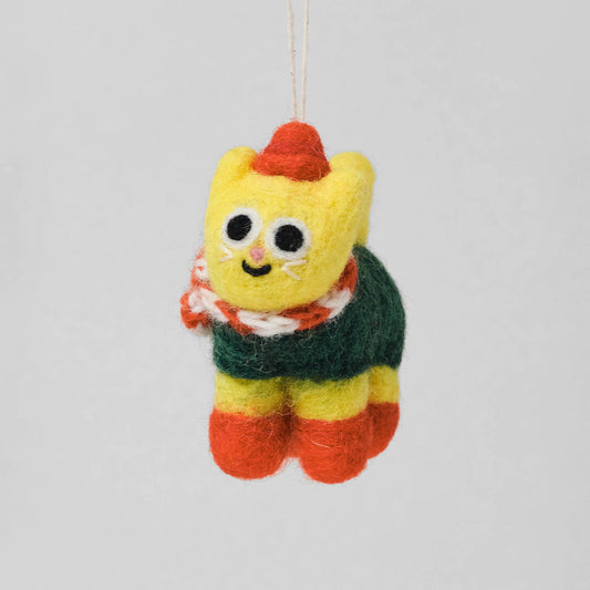 Hans Cat Hanging Felt Ornament