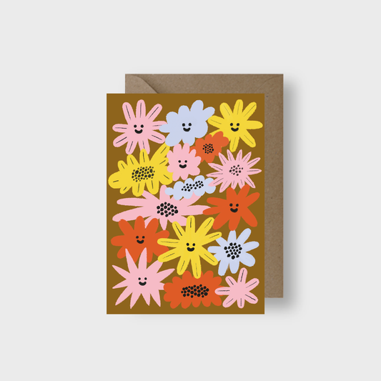Seekprint - Smiling Blooms Greeting Card