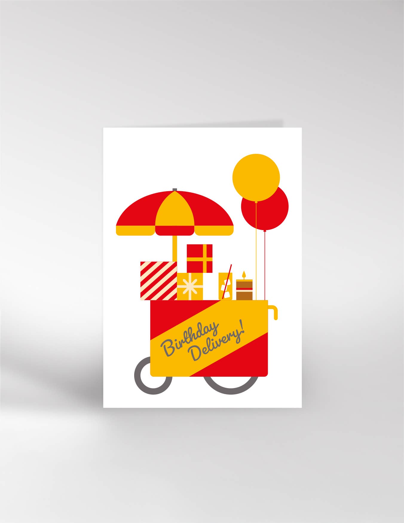 Red Birthday Delivery! Card