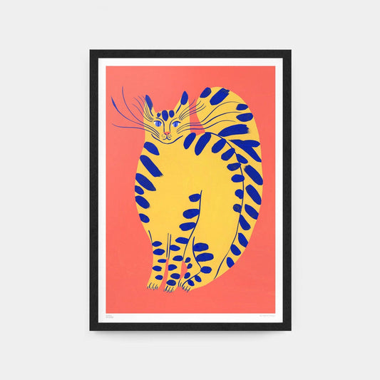 Evermade - A3 l Unframed Yellow Kitten Art Print