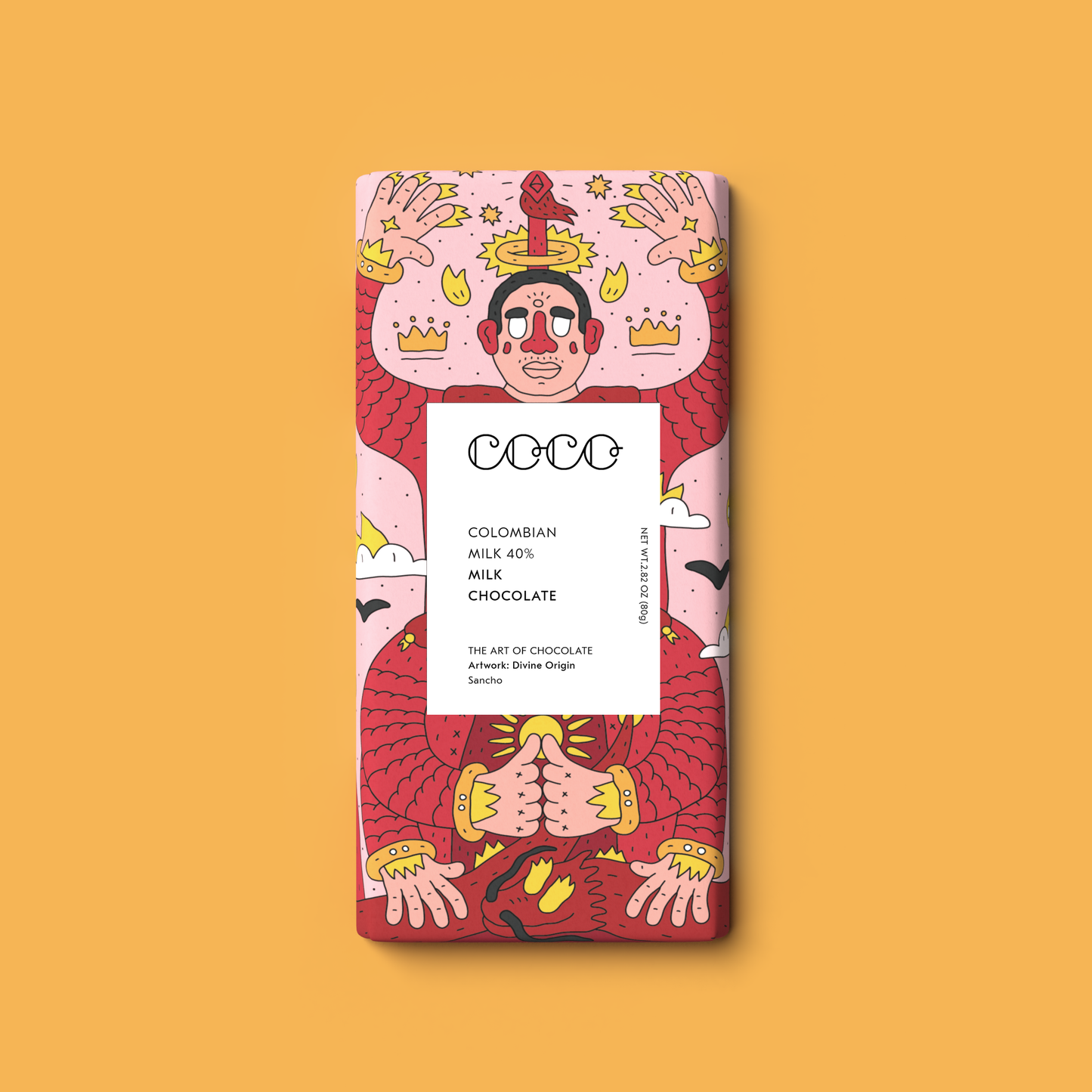 COCO Chocolatier - Colombian Milk 40% Chocolate Bar 80g