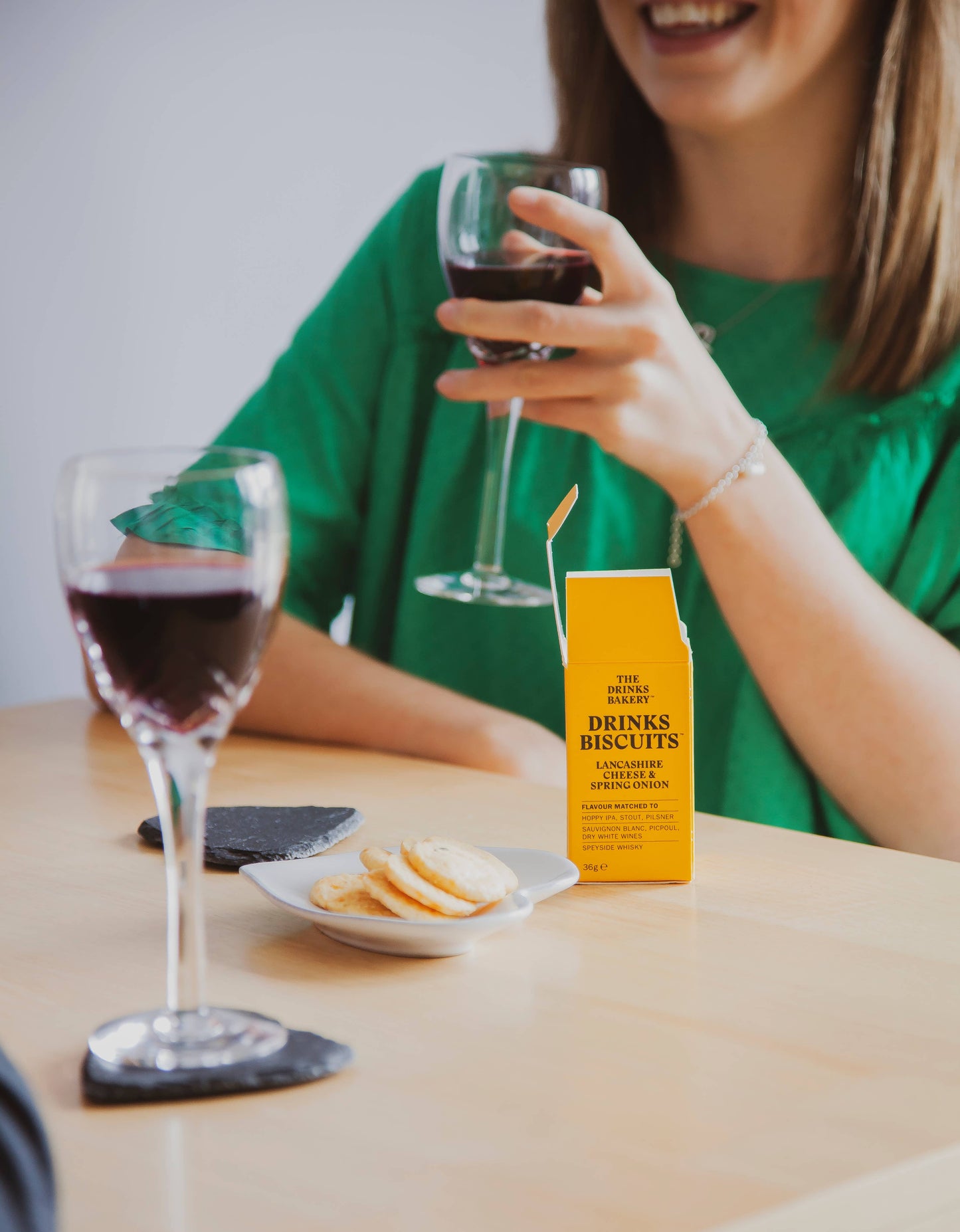 The Drinks Bakery - Drinks Biscuits - Lancashire Cheese & Spring Onion 110g
