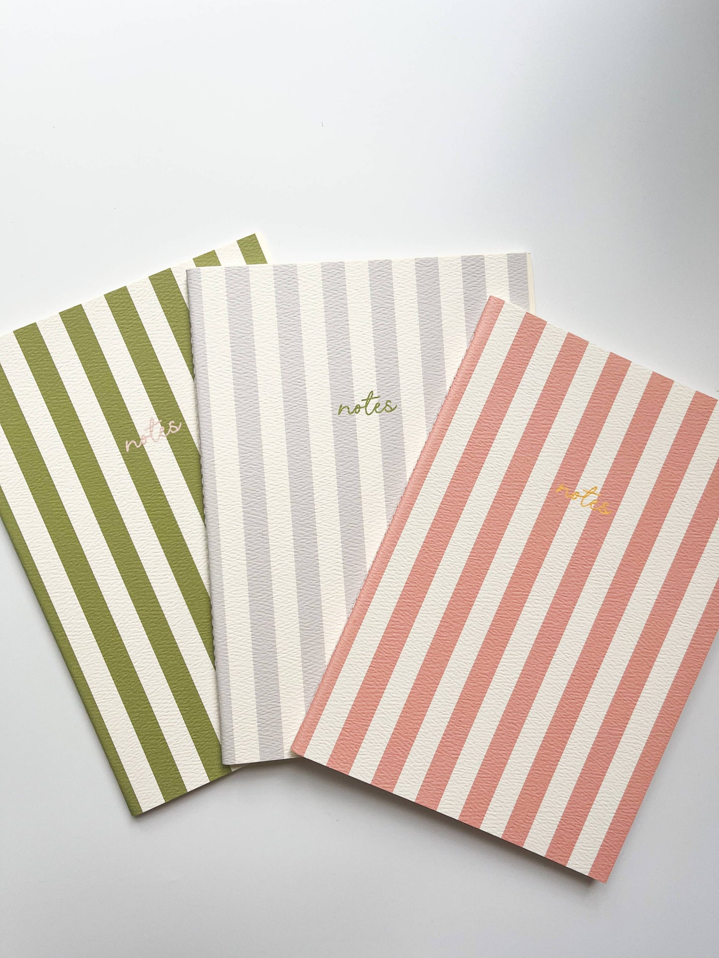 Fin Studio - Striped Notebook with Contrast Color