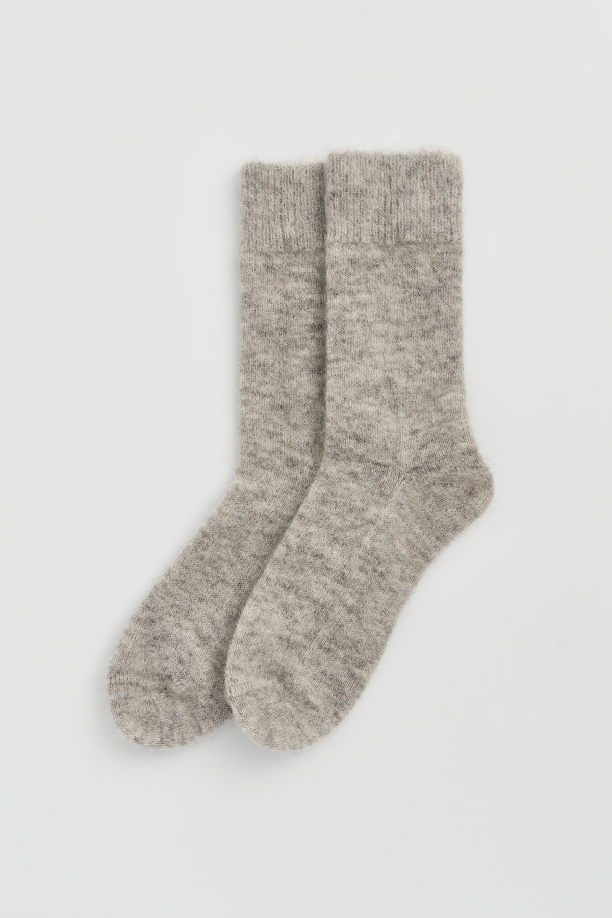 Pairs Socks - Correct Grey Ultra Soft Alpaca Bed Socks