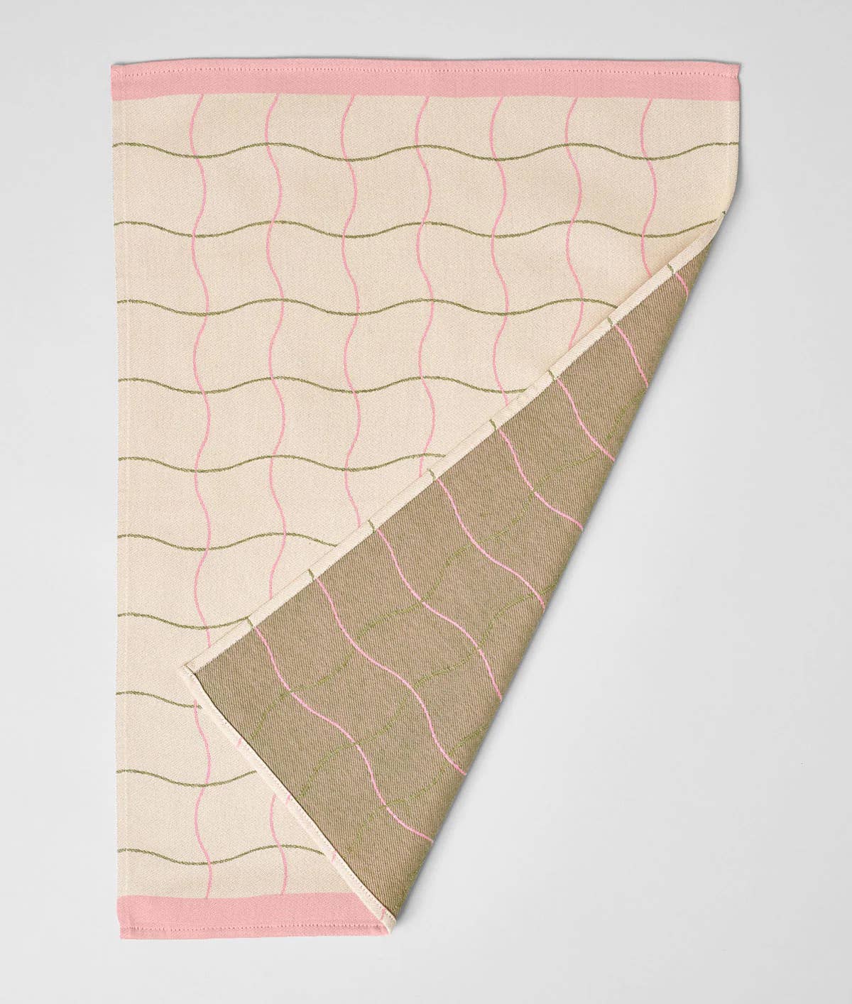 Wave Grid tea towel