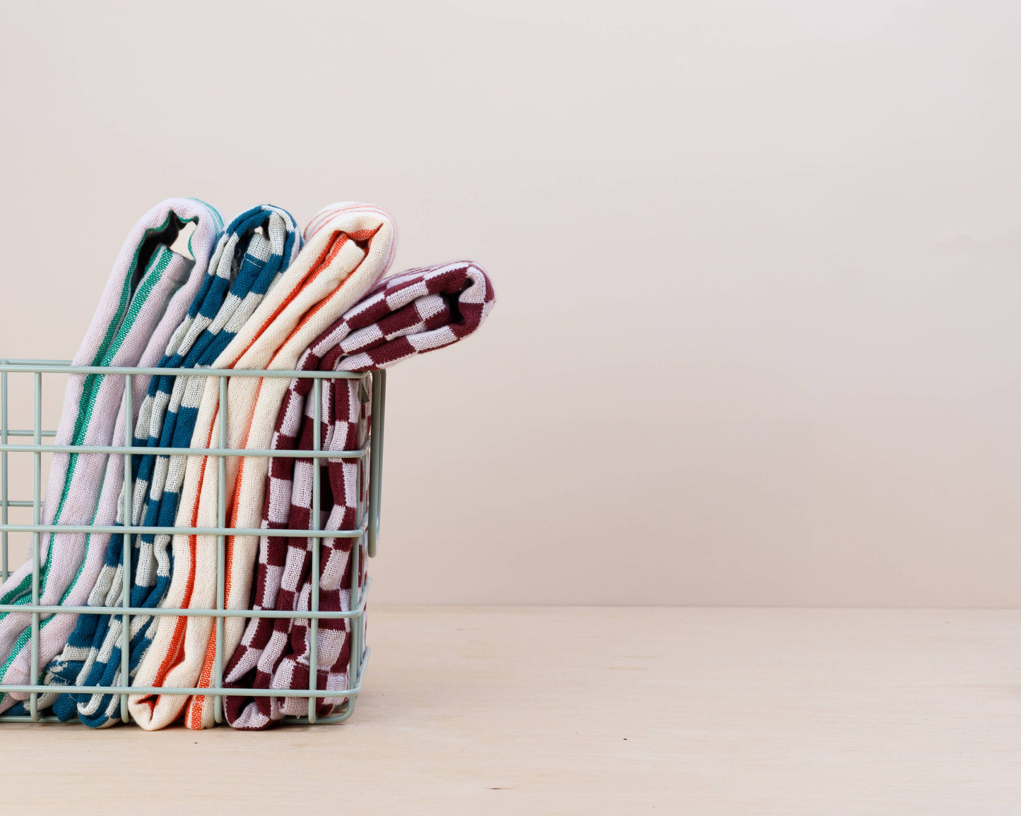 Sophie Home Ltd - Cotton Hand Towel: Burgundy Check