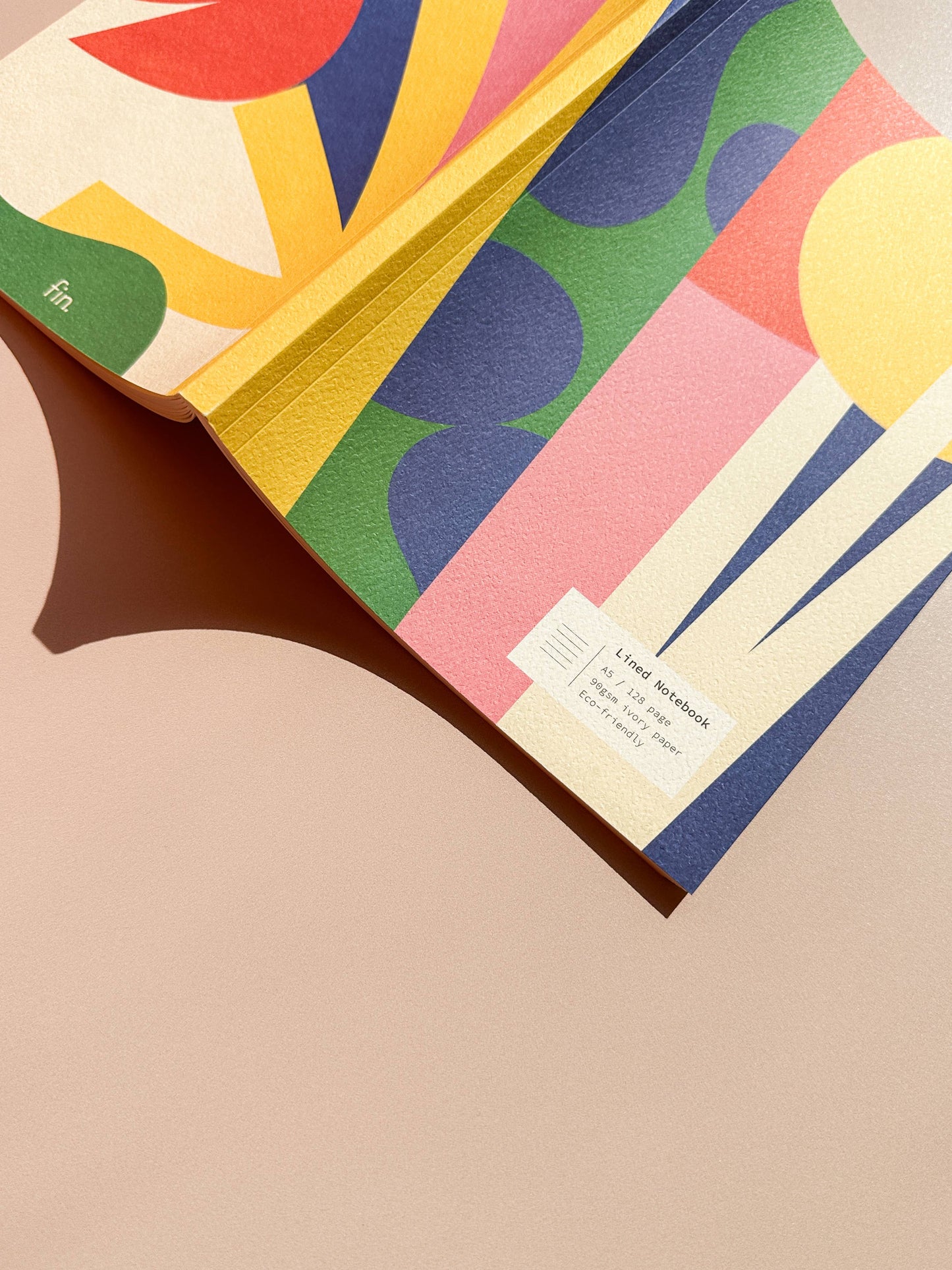 Fin Studio - Claudia Lined Notebook \ Lay-Flat Notebook
