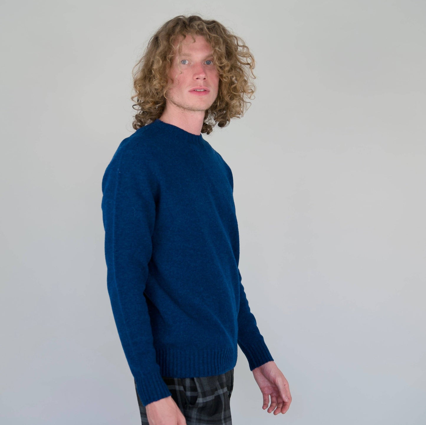 Origin Knitwear - Geelong - Seamless Crew - Light Navy