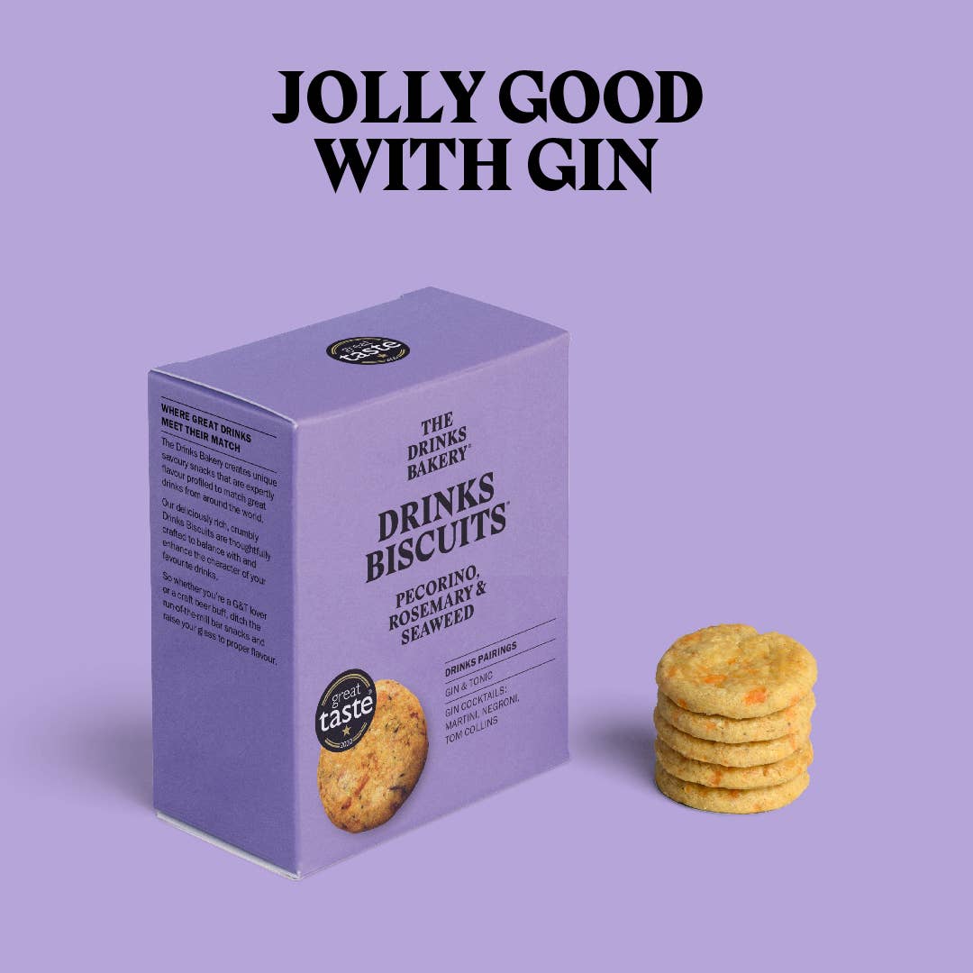 The Drinks Bakery - Drinks Biscuits - Pecorino Cheese & Rosemary 110g