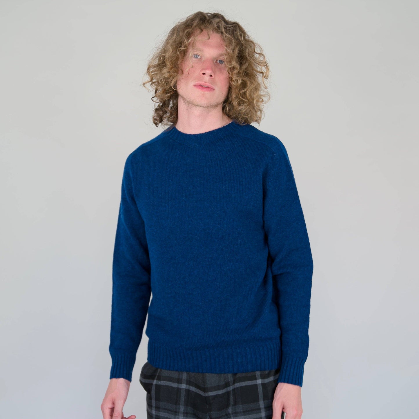 Origin Knitwear - Geelong - Seamless Crew - Light Navy