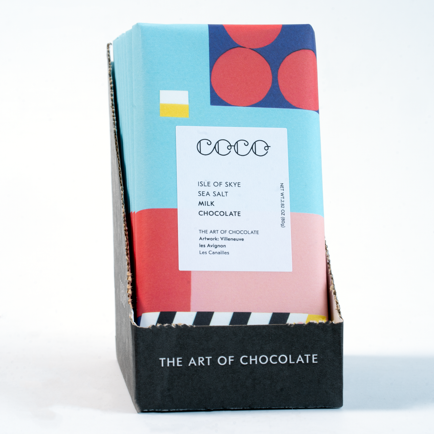 COCO Chocolatier - Isle of Skye Sea Salt Milk Chocolate Bar (Pack of 12)