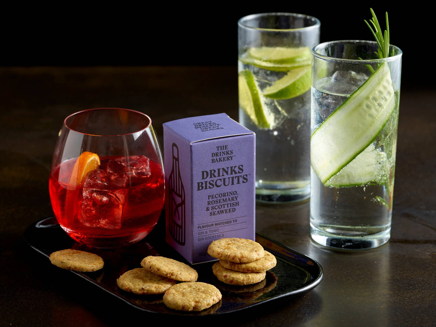 The Drinks Bakery - Drinks Biscuits - Pecorino Cheese & Rosemary 110g