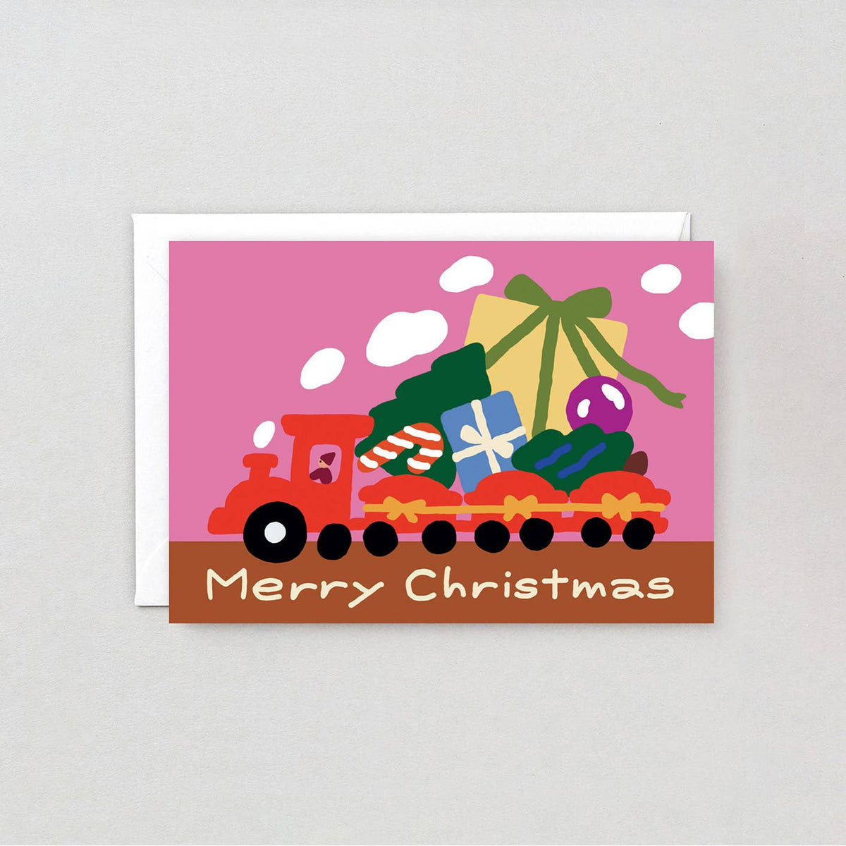 Toy Train Holiday Greeting Card