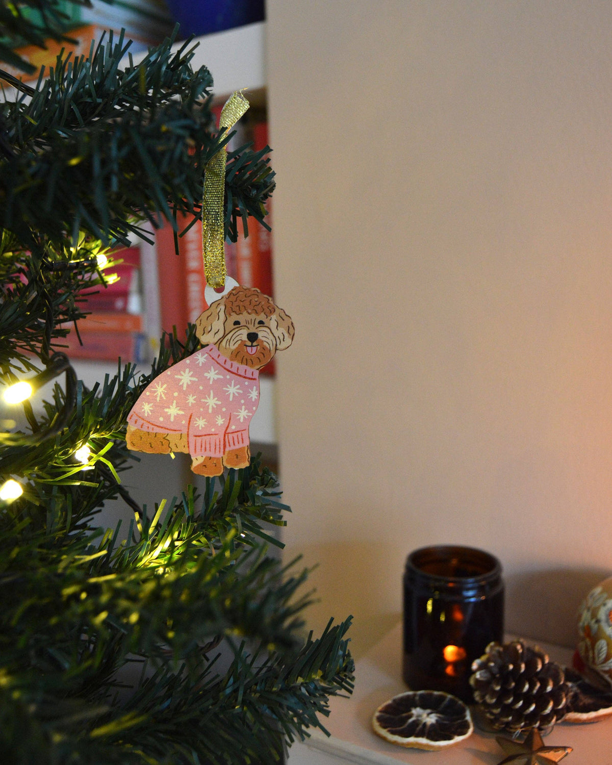 Cute Curly Dog Decoration