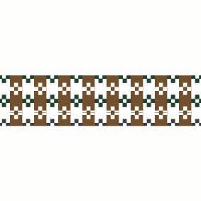 Kinshipped - PAPER TAPE - UMBER FLOWER TILE